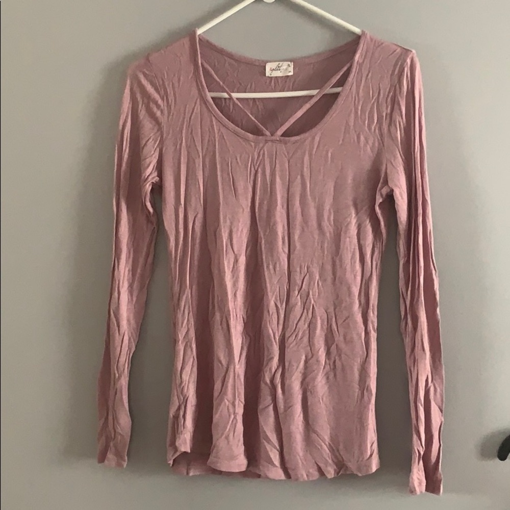 Pink long sleeve light material